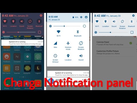 How to Change Notification Pannel style of any Android mobile | [HINDI]