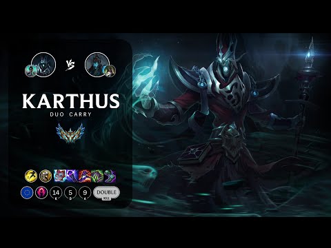 Karthus Carry vs Kalista - EUW Challenger Patch 13.1