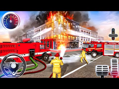 Fire Rescue Truck Simulator 3D - Fire Truck City Rescue Simulator - Android GamePlay