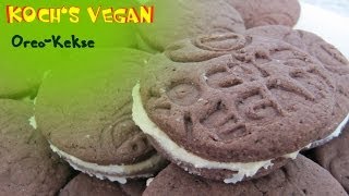 vegane Oreos - Oreo Keks Selber Machen - Kekse backen - vegane Rezepte von Koch's vegan