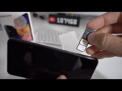 How to Install SD and SIM Card into Samsung Galaxy A10