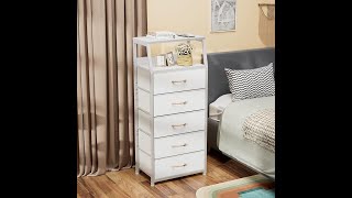 🏠 Furnulem 5-Drawer White Dresser Review | Best Affordable Storage Organizer for Any Room!