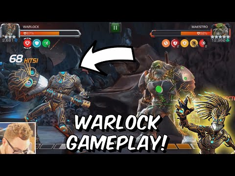 Warlock Rank Up & Gameplay! - Crazy Utility Tech! - Marvel Contest of Champions