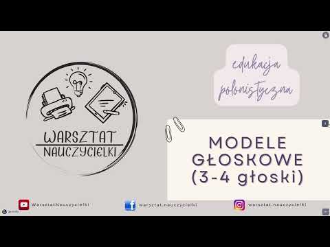Modele głoskowe wyrazów | Głoskowanie | Wyrazy 3- 4-głoskowe | Analiza słuchowo-wzrokowa wyrazów