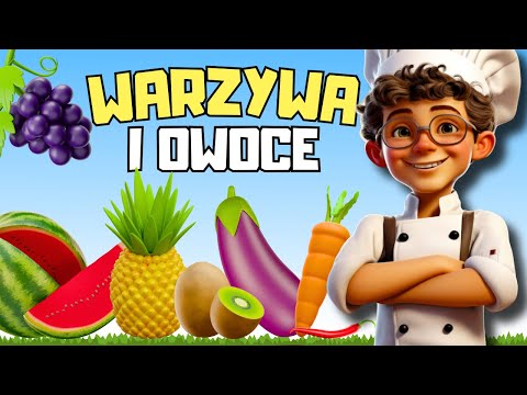 Owoce i warzywa po angielsku 🍎🍐 Nauka słówek dla 2 latka 👶 Angielski w 3 minuty!