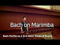 Bach Violin Partita no.1 in b minor Tempo di Bourree (On Marimba)