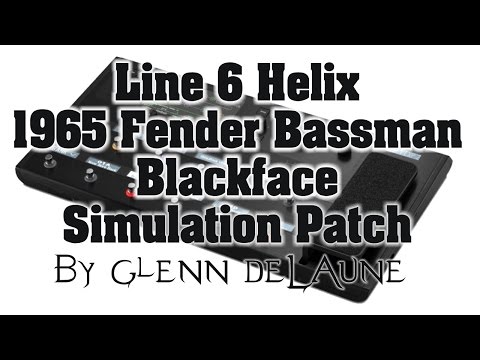 Line 6 Helix 1965 Fender Bassman BF Patch Demo - by Glenn DeLaune