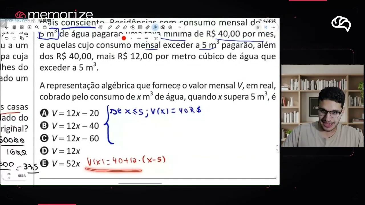 Resolução em Vídeo — Questão 166 ENEM 2025 Belém
