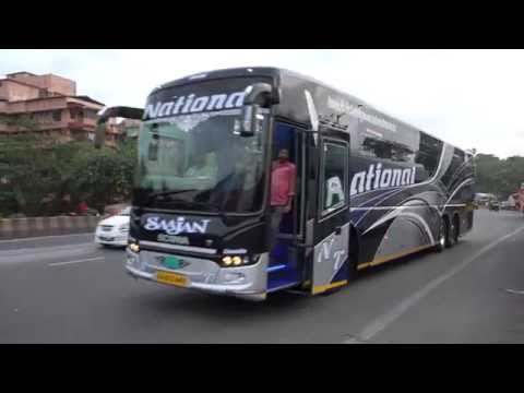 Super Sexy Black Beauty - Multi Axle Scania Bus - A Rare Capture !!!