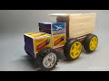 How To Diy Mini Lorry Truck With Matchbox And Ice Cream Sticks Diy Mini Truck At Home