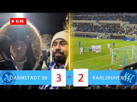 SV DARMSTADT 98 vs KARLSRUHER SC | STADION VLOG | 2. BUNDESLIGA