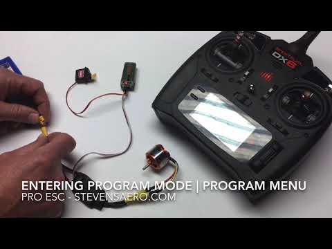 Pro ESC | Setup | Entering The Program Menu