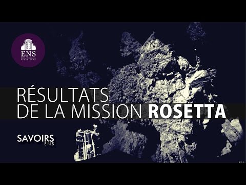 ROSETTA : premiers résultats de la mission spatiale - Wlodek Kofman