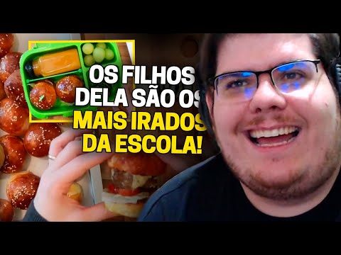 CASIMIRO REAGE: MINI-HAMBÚRGUER! A THALITA  LANÇOU A MELHOR LANCHEIRA DA ESCOLA | Cortes do Casimito