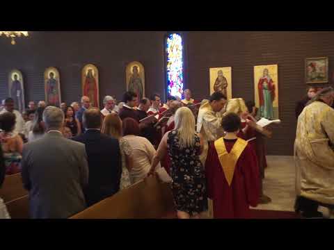 Clergy-Laity 2019 Hierarchical Divine Liturgy at Holy Trinity, Cherubic Hymn Great Entrance