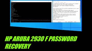 HP ARUBA 2930F SWITCH PASSWORD RECOVERY