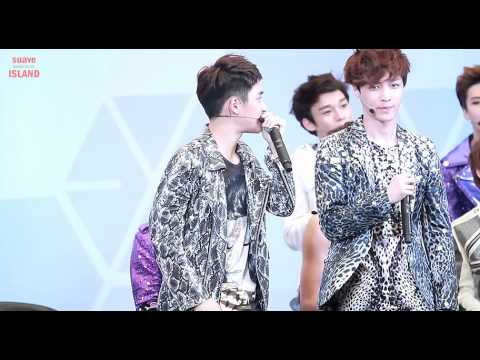 120728 D.O & Lay (beatbox) + Chanyeol (rap) focus @ mini live in Thailand