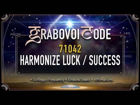Grabovoi Numbers to HARMOIZE LUCK and SUCCESS | Grabovoi Sleep Meditation with GRABOVOI Codes