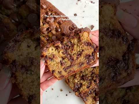The Ultimate Chocolate Chip Banana Bread - a classic dessert honed to perfection! 🤤
