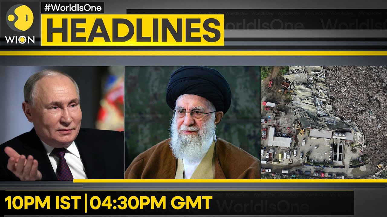 Kyiv: Russia Hit 2 Cargo Vessels in Black Sea | Khamenei Says 'Won't Back Down' | WION HEADLINES