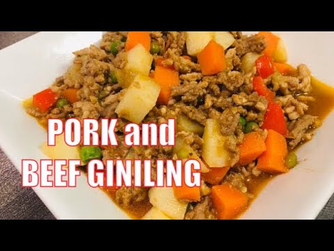 PORK AND BEEF GINILING / GINILING NA BAKA AT BABOY