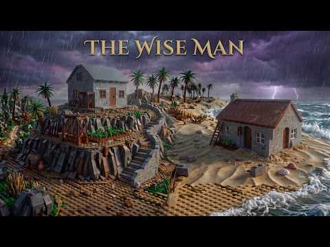 The Lego Bible Story of The Wise Man and The Foolish Man - Bible Stories, Kingdom Kids Zone - Bible Brick Stories