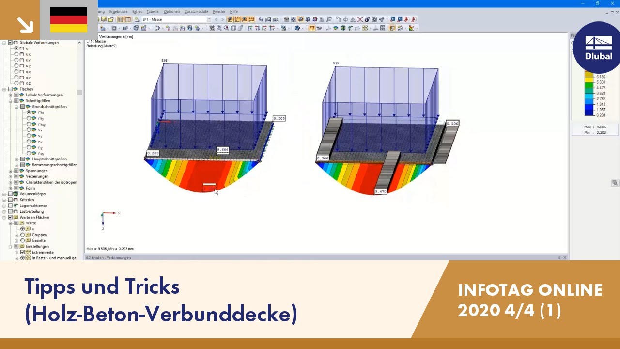 Tipps und Tricks (Holz-Beton-Verbunddecke) | RFEM | Infotag Online | 16.09.2020 | 4/4