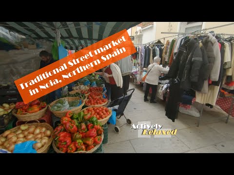 Traditional Street Market (in Noia Northern Spain)
