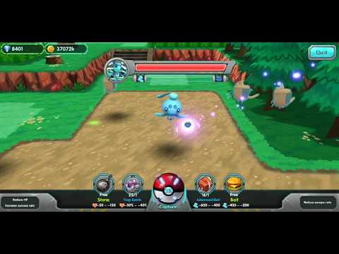 Pokeland legends - Legendary Phione Rain weather on mist easy catching