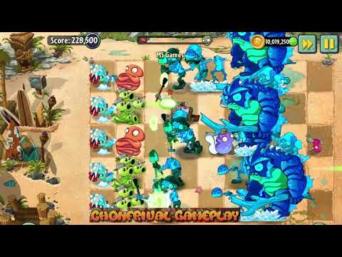 PVZ 2 | 4 Super Team Plants Vs Team Zombies Part 35 | ChonFrival
