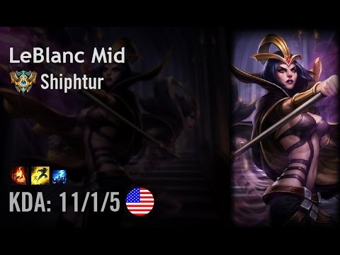 LeBlanc Mid vs Twisted Fate - Shiphtur - NA Challenger Patch 6.7