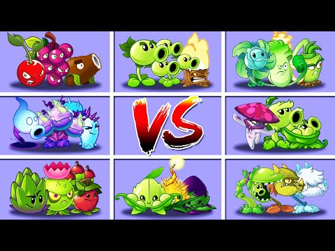 Random 20 Teams 3 Plants - Which Team Plant Will Win? - PVZ 2 Team Plants