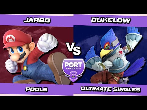 Port 6 Pools - Jarbo (Mario) Vs. Dukelow (Falco) SSBU Ultimate Tournament