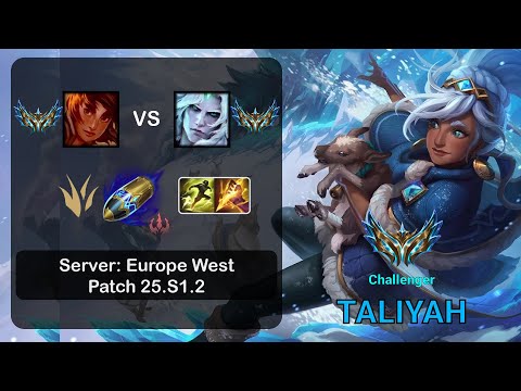 Taliyah Jungle vs Viego - EUW Challenger - Patch 25.S1.2