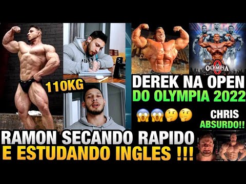 RAMON BATEU 110 KG E FALA SOBRE AULAS DE INGLÊS - DEREK NA OPEN DO MR OLYMPIA 2022 + KRIZO E CHRIS