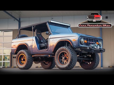 Restomodded 1976 Ford Bronco with V8 and Roll Cage