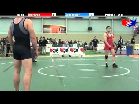 Tyler Graff vs. Jade Rauser at 2013 ASICS University Nationals - FS