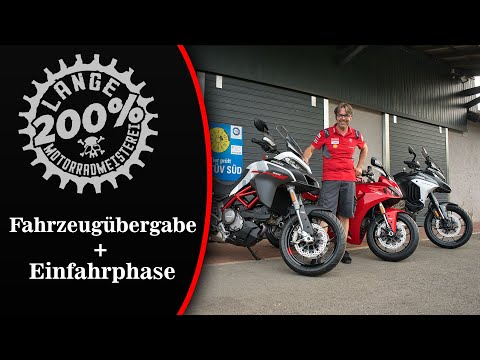 New vehicle handover, the first few kilometers, break-in tips, Ducati Multistrada V4S, Monster, S...