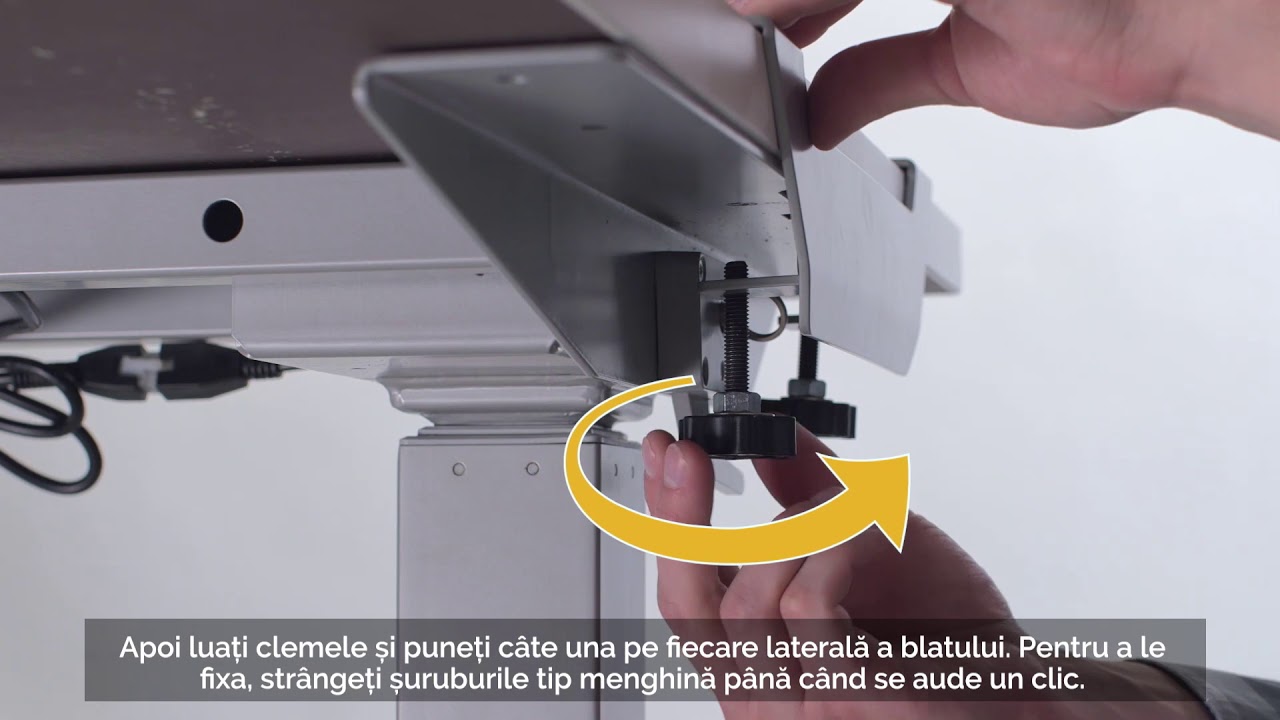 Cadru metalic birou reglabil pe inaltime Fellowes LEVADO, prevazut cu 4 setari programabile, rezistent, durabil