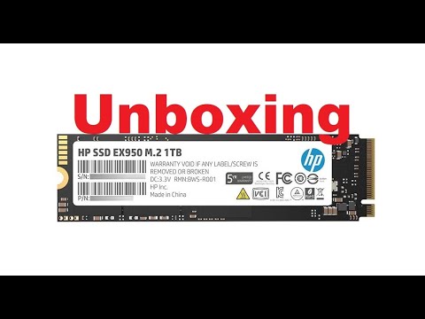 HP EX950 SSD (Unboxing)