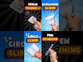 Origami Paper Crafts ️ Ninja Technique Screaming Glider Circle Glider Pen Spinning Shorts Diy