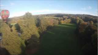 preview picture of video 'Hot Air Balloon Flight from Llandeilo, Wales, 20th October 2012'