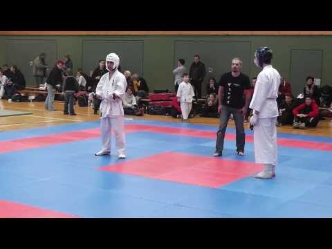 Gym Fist and Kick-IKO Kyokushinkai Karate Anfängerturnier 2014 Pool-3 16-17J-70kg Tugkan