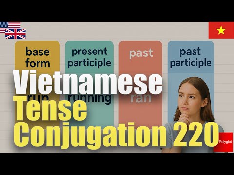 Vietnamese Tense Conjugation 220 | Passive listening | Must-Know | with hiragana