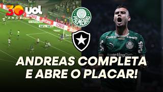 PALMEIRAS ENCAIXA TRANSIÇÃO RÁPIDA, ANDREAS PEREIRA BATE E ALLAN DESVIA PARA MARCAR CONTRA BOTAFOGO