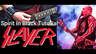 Slayer - Spirit in Black Rhythm Guitar tutorial