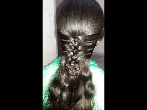 Flower Model Hair Style