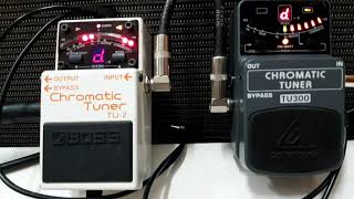 Video thumbnail for BOSS Chromatic Tuner TU-2 versus BEHRINGER Chromatic Tuner TU300 for Electric Guitar & Bass Guitar by pottop channel