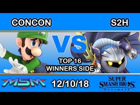 MSM 169 - SS | Concon (Luigi) Vs. S2H (Metaknight) Top 16 - Smash Ultimate