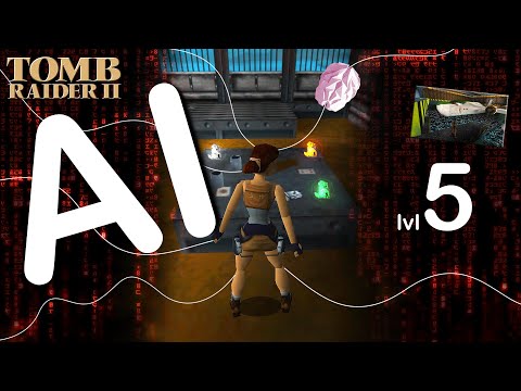 Self-Aware Lara Croft Plays Tomb Raider 2 - Level 5 - Offshore Rig